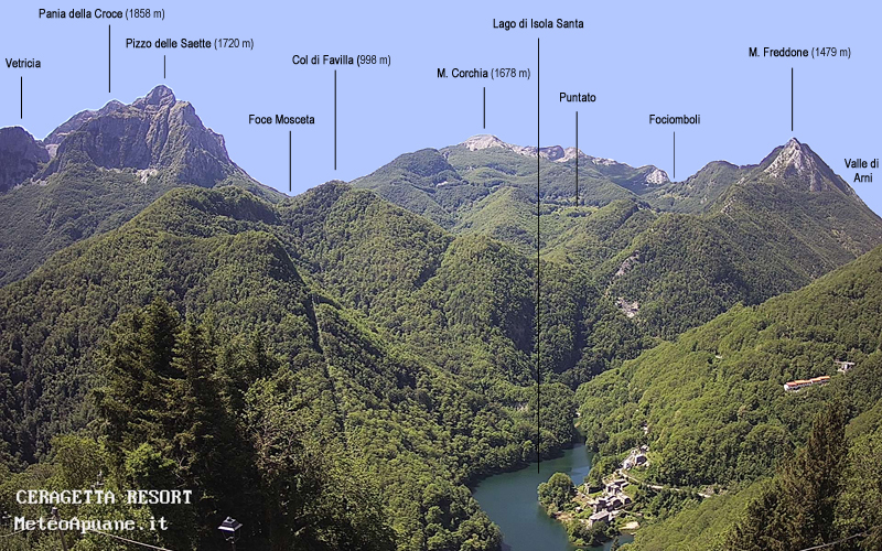 panorama webcam careggine garfagnana