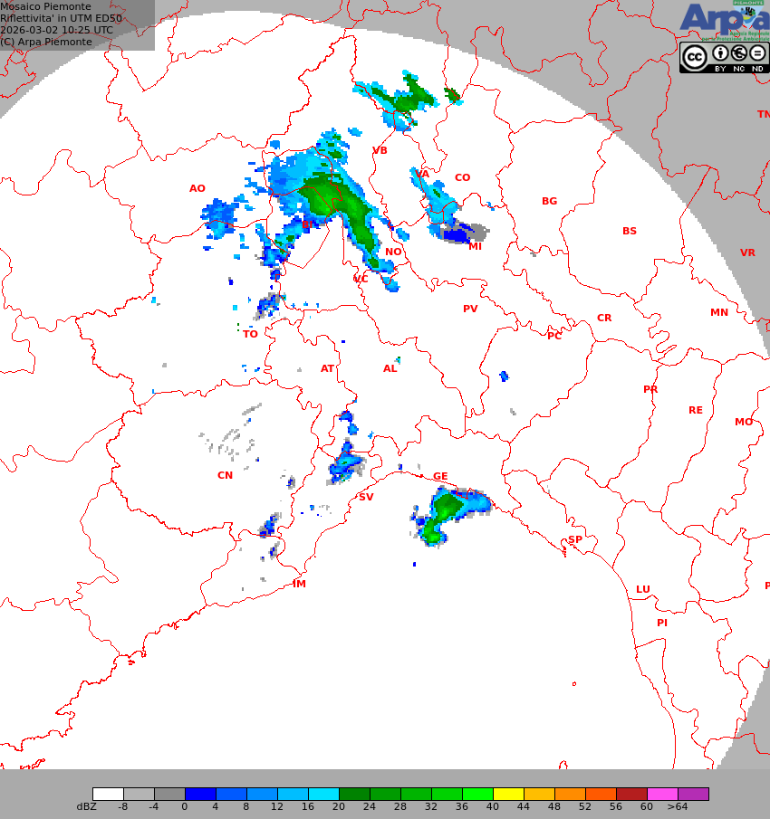 Radar Precipitazioni "Settepani"